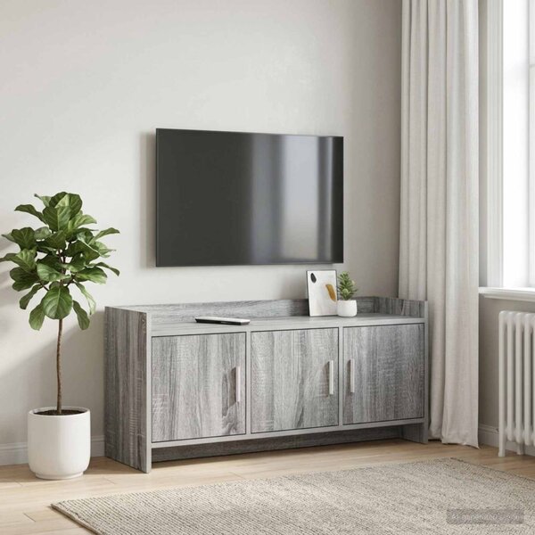 TV szekrény 102 x 33 x 47 cm Szürke Sonoma Szerelt Fa