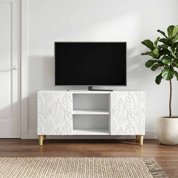 TV szekrény 102 x 34,5 x 50 cm Fehér Szerelt Fa