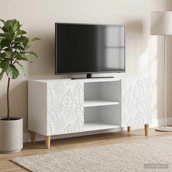 TV szekrény 102 x 34,5 x 50 cm Fehér Szerelt Fa