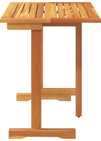 VidaXL tömör akácfa összecsukható erkélyasztal 90 x 60 x 72 cm