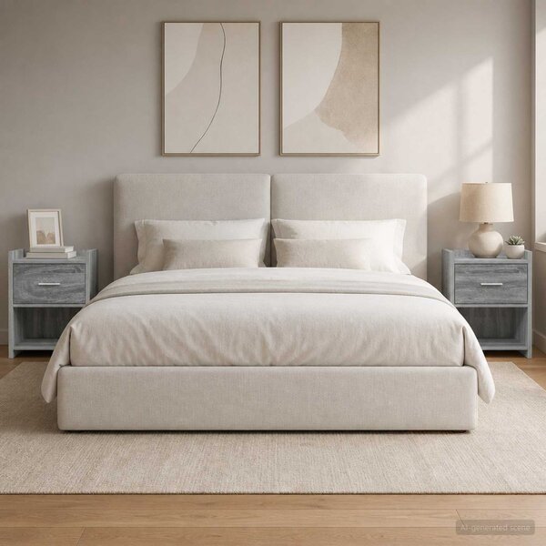 Éjjeliszekrények 2 db Szürke Sonoma 40 x 30 x 60 cm Szerelt Fa