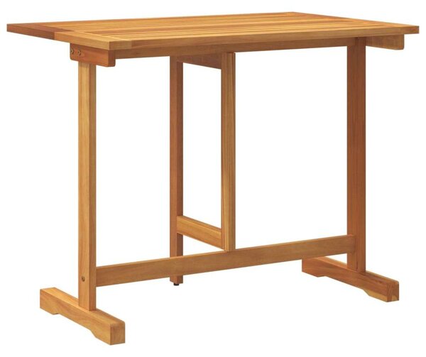 VidaXL tömör akácfa összecsukható erkélyasztal 90 x 60 x 72 cm