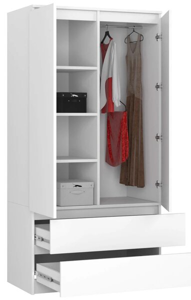 Fiókos szekrény 90 cm LOTA - fehér