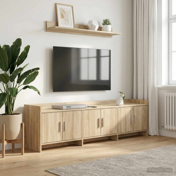 TV szekrény 168 x 33 x 47 cm Sonoma Tölgy Szerelt Fa