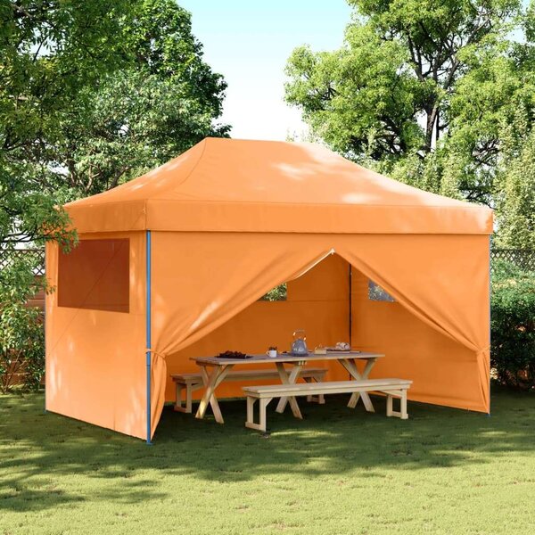 Vidaxl Pop-up Rendezvénysátor - Narancssárga - 4x3m