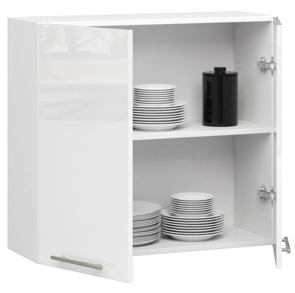 Felső konyhaszekrény 80 cm VERMINA - fehér / fényes fehér