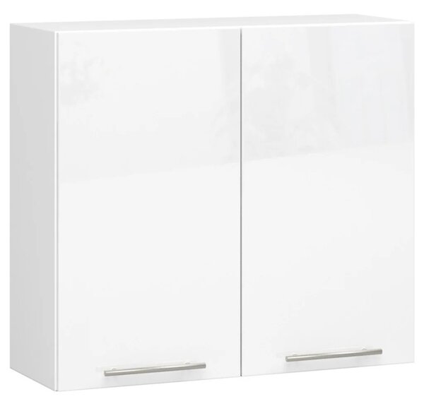 Felső konyhaszekrény 80 cm VERMINA - fehér / fényes fehér