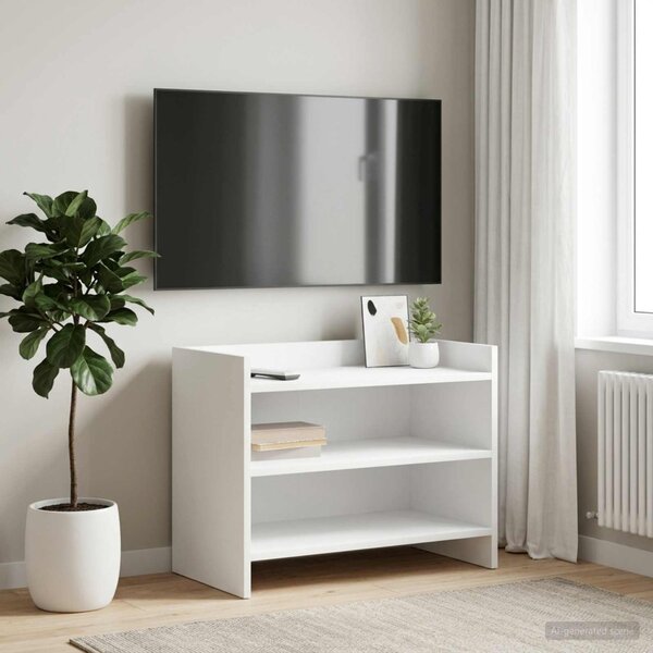 TV szekrény 60 x 33 x 47 cm Fehér Szerelt Fa