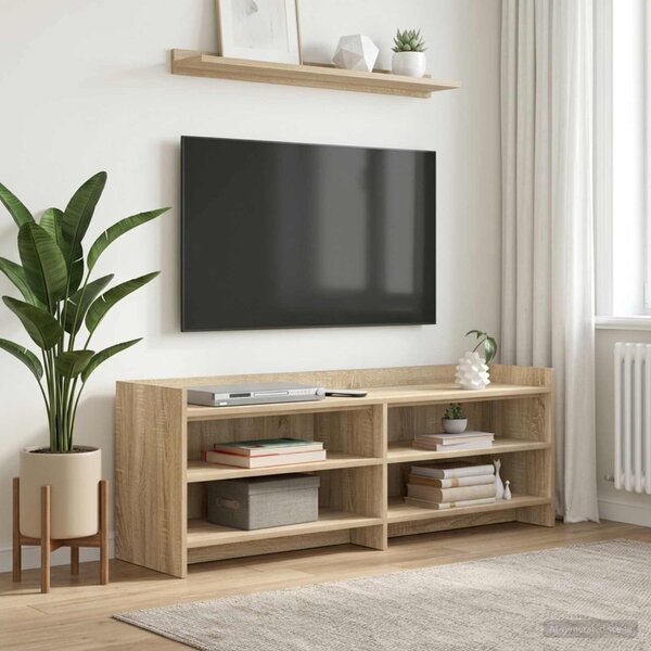 TV szekrény 130 x 33 x 47 cm Sonoma Tölgy