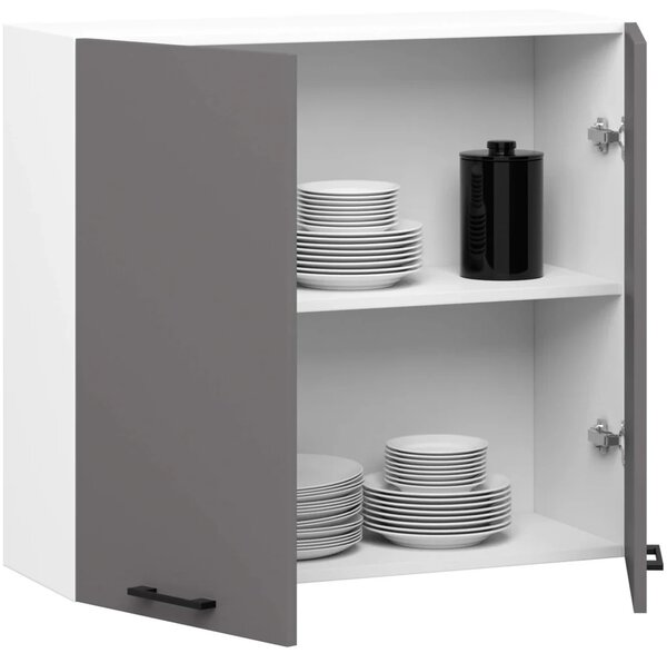Felső konyhaszekrény 80 cm VERMINA - fehér / szürke