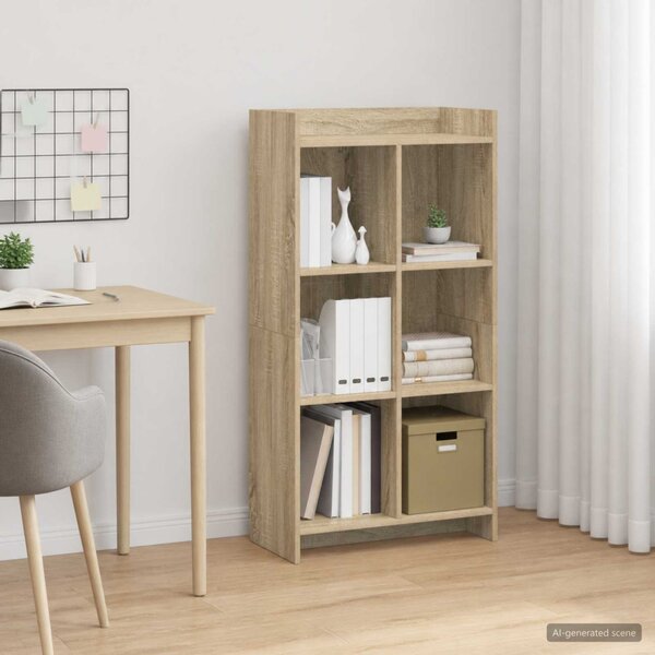 Könyvszekrény Sonoma Tölgy 59 x 30 x 111 cm Szerelt Fa