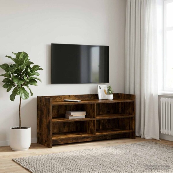 TV szekrény 100 x 33 x 47 cm Füstös Tölgy Szerelt Fa