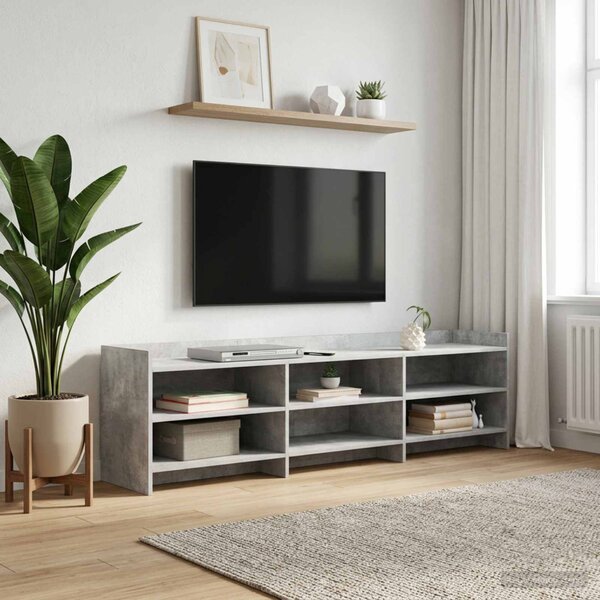 TV szekrény 168 x 33 x 47 cm Betonszürke Szerelt Fa