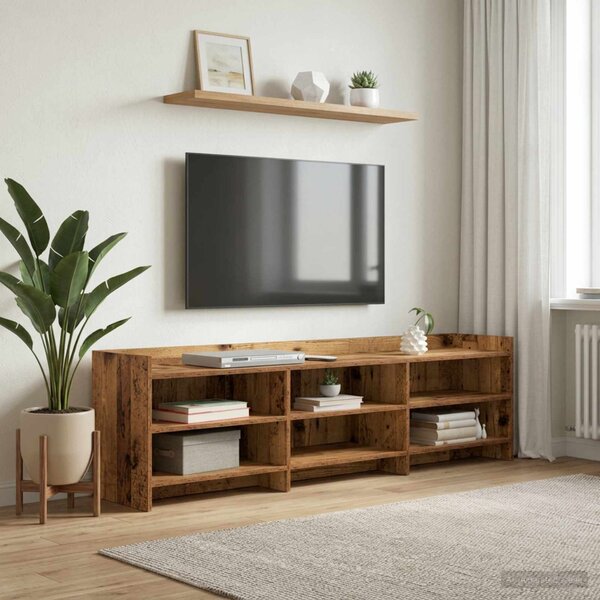 TV szekrény 168 x 33 x 47 cm Antik Fa Szerelt Fa