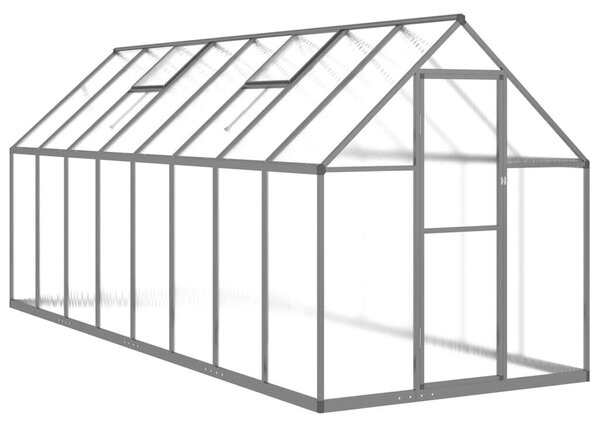 VidaXL antracitszürke alumínium melegház alapvázzal 445x169x195 cm