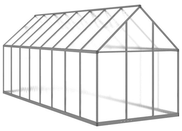 VidaXL antracitszürke alumínium melegház alapvázzal 445x169x195 cm