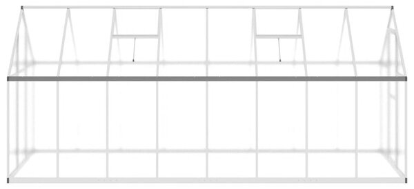 VidaXL Üvegház - Alumínium - 7,52 m²