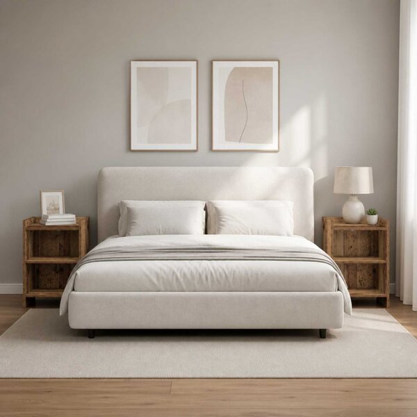 Éjjeliszekrények 2 db Antik Fa 40 x 30 x 60 cm Szerelt Fa