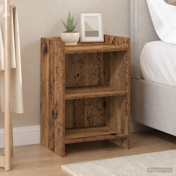 Éjjeliszekrények 2 db Antik Fa 40 x 30 x 60 cm Szerelt Fa