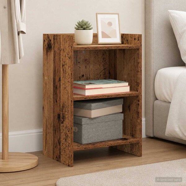 Éjjeliszekrények 2 db Antik Fa 40 x 30 x 60 cm Szerelt Fa