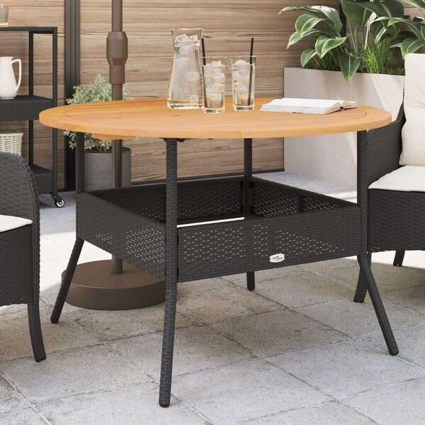 VidaXL Kerek Kerti Asztal - Akácfa - 110cm