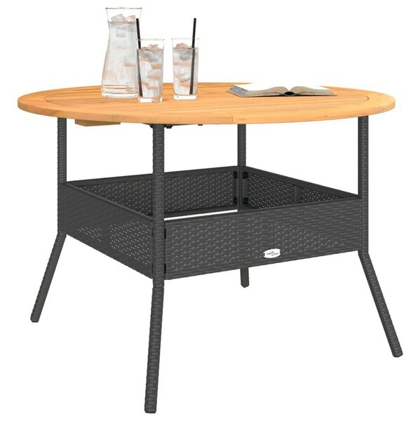 VidaXL Kerek Kerti Asztal - Akácfa - 110cm