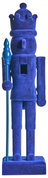 Kétdarabos dekorfigura szett FLATEY 40 cm Diótörő Kék