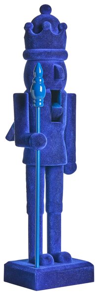 Kétdarabos dekorfigura szett FLATEY 40 cm Diótörő Kék