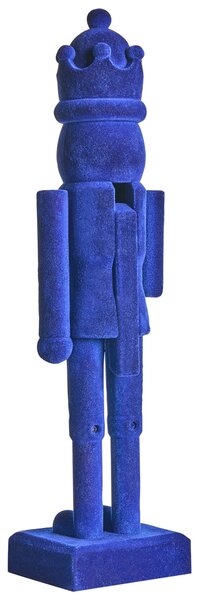 Kétdarabos dekorfigura szett FLATEY 40 cm Diótörő Kék