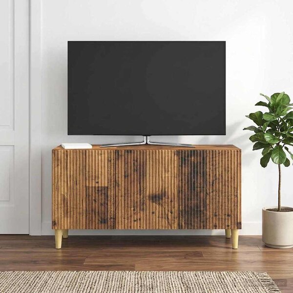 TV szekrény 99 x 34,5 x 50 cm Antik Fa Szerelt Fa