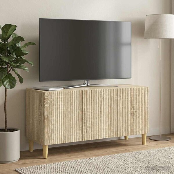 TV szekrény 99 x 34,5 x 50 cm Sonoma Tölgy Szerelt Fa