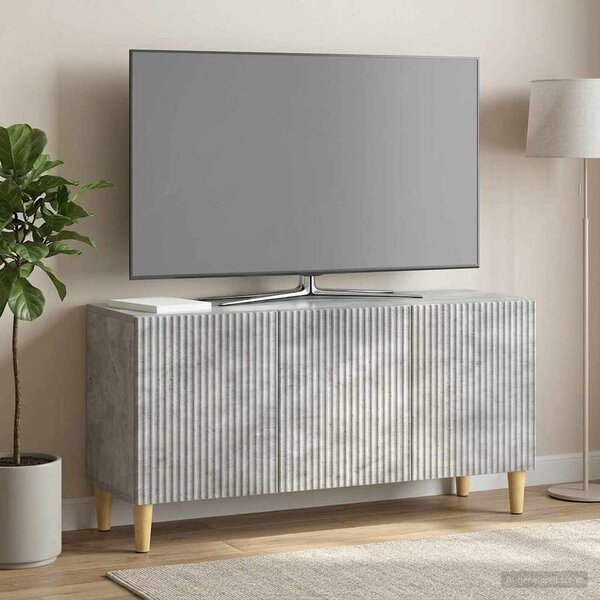 TV szekrény 99 x 34,5 x 50 cm Betonszürke Szerelt Fa