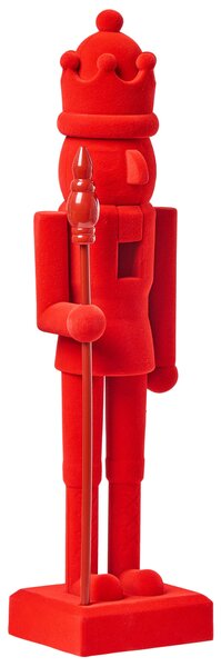 Kétdarabos dekorfigura szett FLATEY 40 cm Diótörő Piros