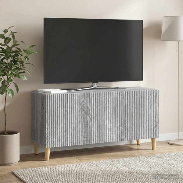 TV szekrény 99 x 34,5 x 50 cm Szürke Sonoma Szerelt Fa