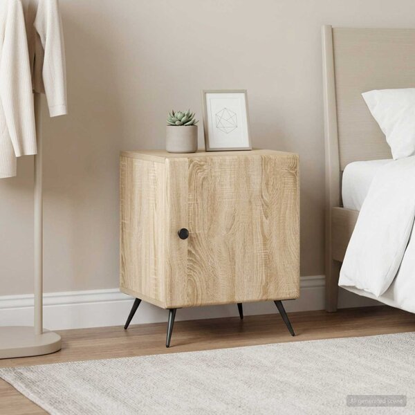 Éjjeliszekrény 2 db Sonoma Tölgy 43 x 34,5 x 50 cm Szerelt Fa