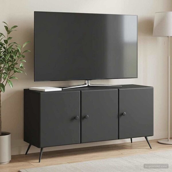 TV szekrény Fekete 99 x 34,5 x 50 cm Szerelt Fa