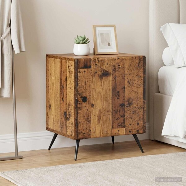 Éjjeliszekrény 2 db Antik Fa 43 x 34,5 x 50 cm Szerelt Fa