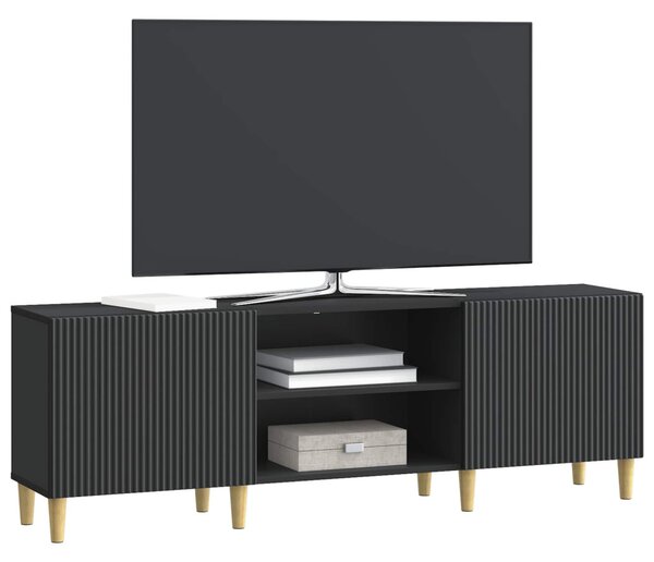 TV szekrény Fekete 150 x 31 x 50 cm Szerelt Fa