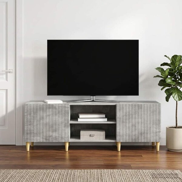 TV szekrény Betonszürke 150 x 31 x 50 cm Szerelt Fa