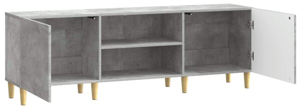 TV szekrény Betonszürke 150 x 31 x 50 cm Szerelt Fa