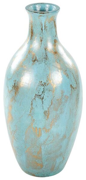 Kék és arany terrakotta váza 45 cm DIKAJA