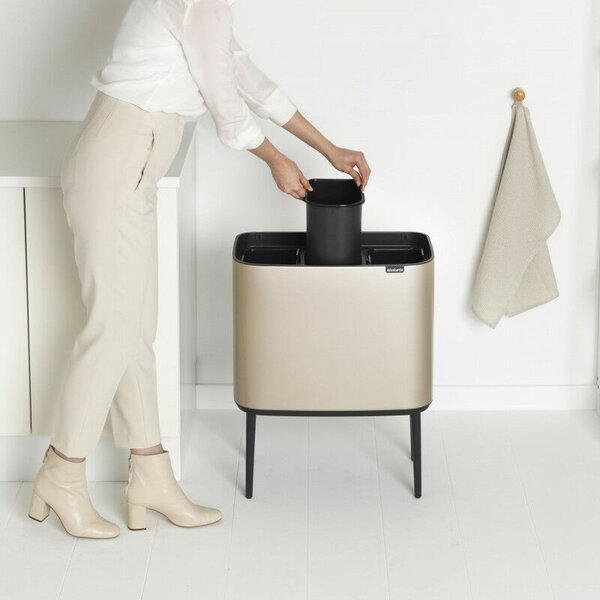 Brabantia Bo Touch Szelektív Szemetes - Arany - 3x11L