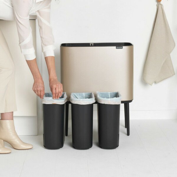 Brabantia Bo Touch Szelektív Szemetes - Arany - 3x11L