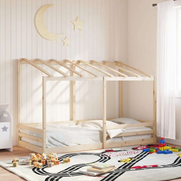 Vidám Faházikós Gyermekágy - Tömör Fenyőfa - 100x200 cm