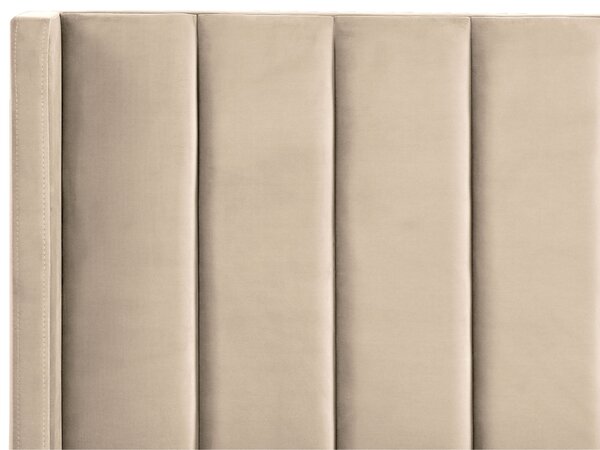Ágy Bársony VILLETTE 160 x 200 cm Bézs