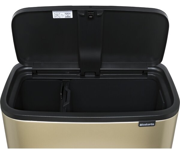 Brabantia Bo Touch Szelektív Szemetes - Arany - 23+11 Liter
