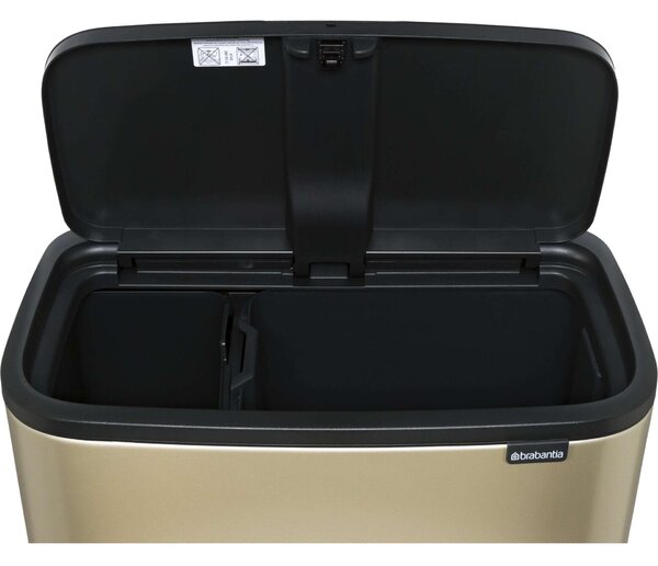 Brabantia Bo Touch Szelektív Szemetes - Arany - 23+11 Liter