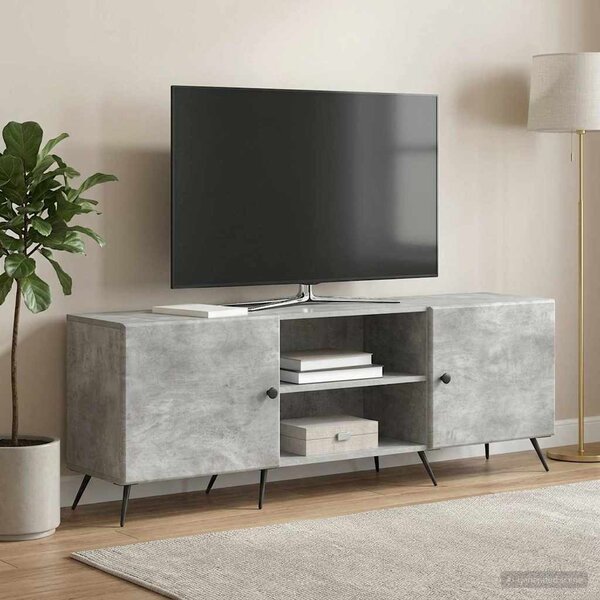 TV szekrény 150 x 31 x 50 cm Betonszürke Szerelt Fa