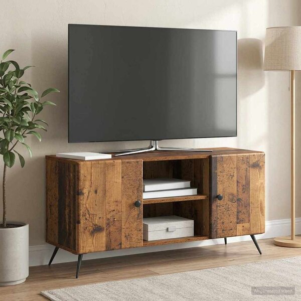 TV szekrény 102 x 34,5 x 50 cm Antik Fa Szerelt Fa