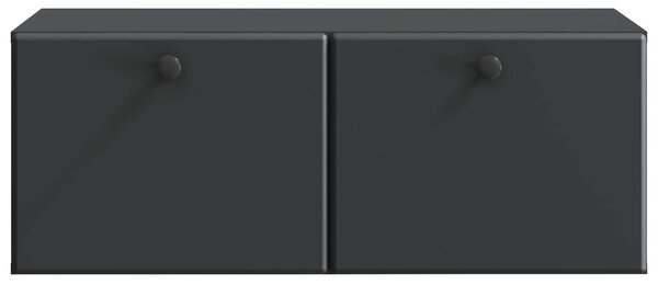 Fali TV szekrény 78,5 x 41 x 30 cm Fekete Szerelt Fa